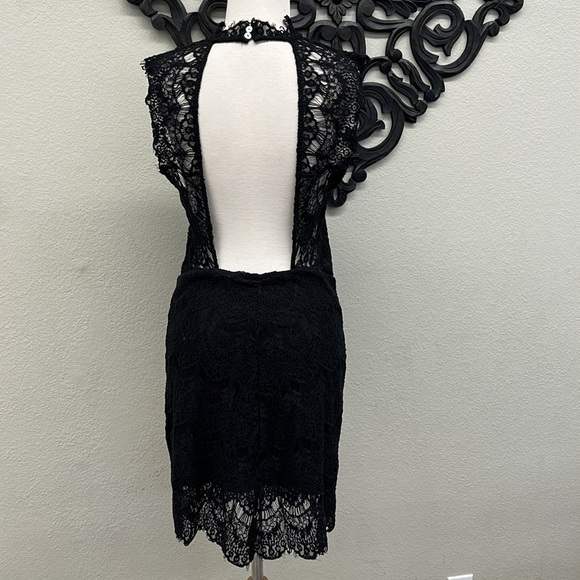 Free People Daydream Lace Open Back Mini Dress - Picture 8 of 15